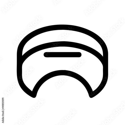 Sweatband for Forehead Absorption Icon Design