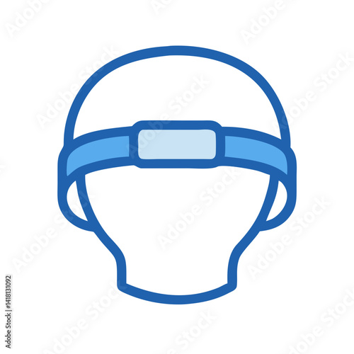 Sweatband for Forehead Absorption Icon Design