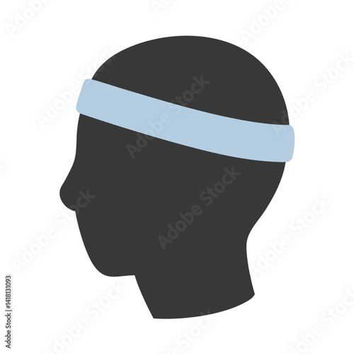 Sweatband for Forehead Absorption Icon Design