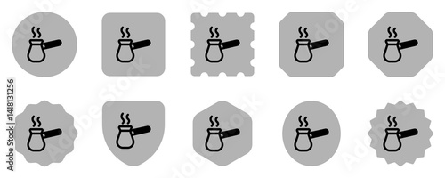Editable ibrik, turkish coffee pot vector icon. Cafe, coffee shop, restaurant, drink, beverages. Part of a big icon set family. Perfect for web and app interfaces, presentations, infographics, etc