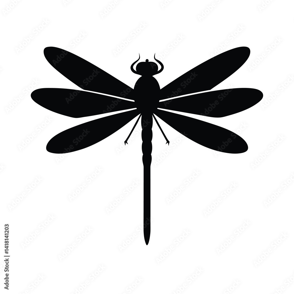 Dragonflies Silhouette vector bundle illustration, Set of Dragonflies silhouette Dragonflies Silhouette vector bundle illustration, Set of Dragonflies silhouette