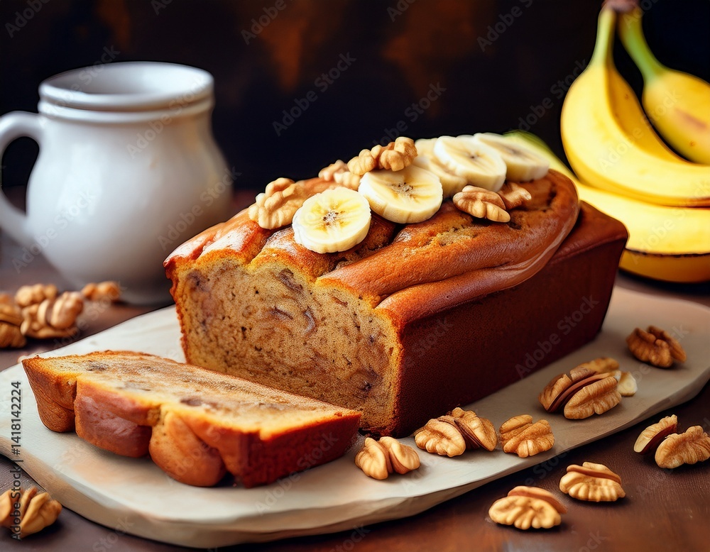 Bananenbrot mit Walnüssen Bananenbrot mit Walnüssen
