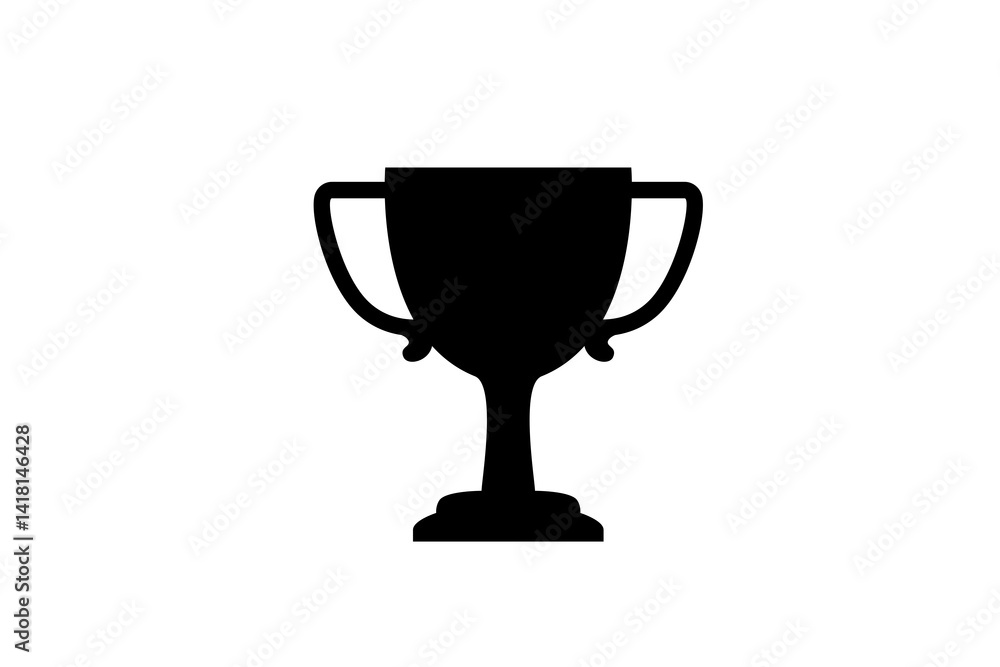 Trophy symbol representing achievement and competition in various fields and contests Trophy symbol representing achievement and competition in various fields and contests