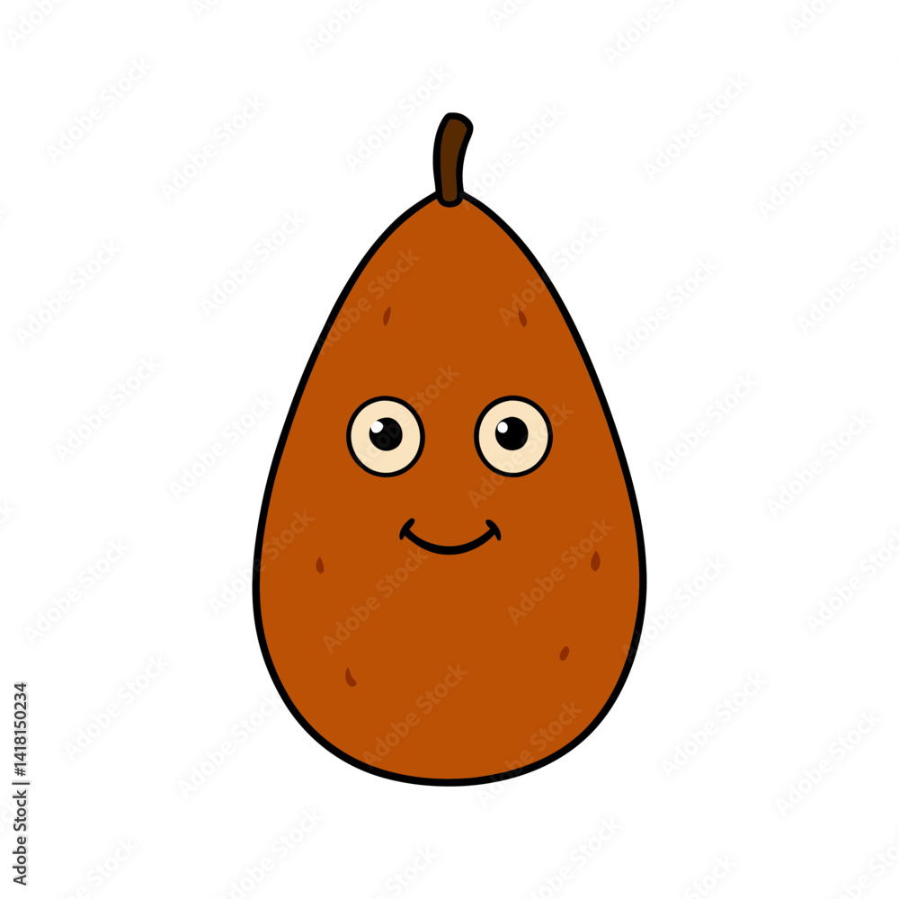 Fototapeta premium Cute salak cartoon vector