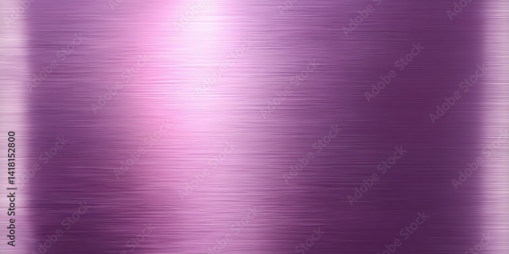 Close-up of a shiny purple metal plate with smooth texture and bright light reflection on surface.