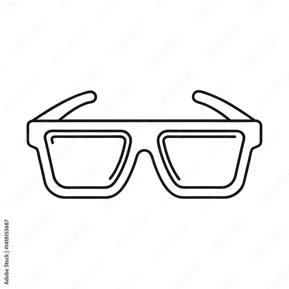 Augmented Reality Glasses Outline Vector Augmented Reality Glasses Outline Vector
