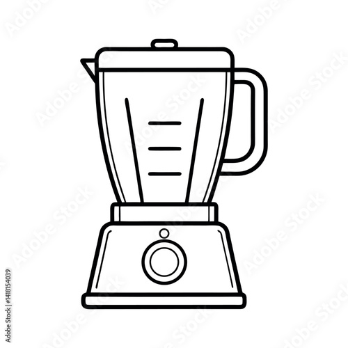 Kitchen Blender Outline Icon Design