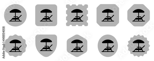 Editable sun lounger vector icon. Part of a big icon set family. Perfect for web and app interfaces, presentations, infographics, etc
