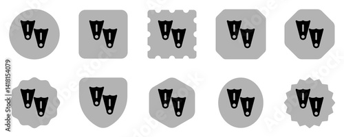 Editable flippers vector icon. Part of a big icon set family. Perfect for web and app interfaces, presentations, infographics, etc