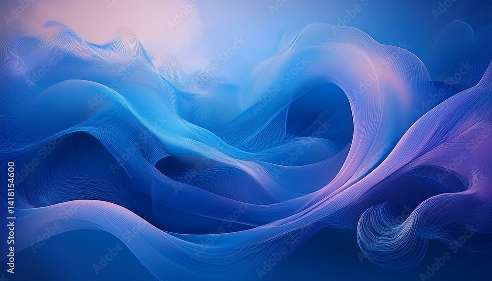 Obraz premium abstract blue background with waves