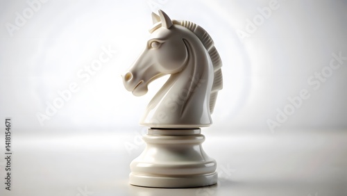 White Chess Knight