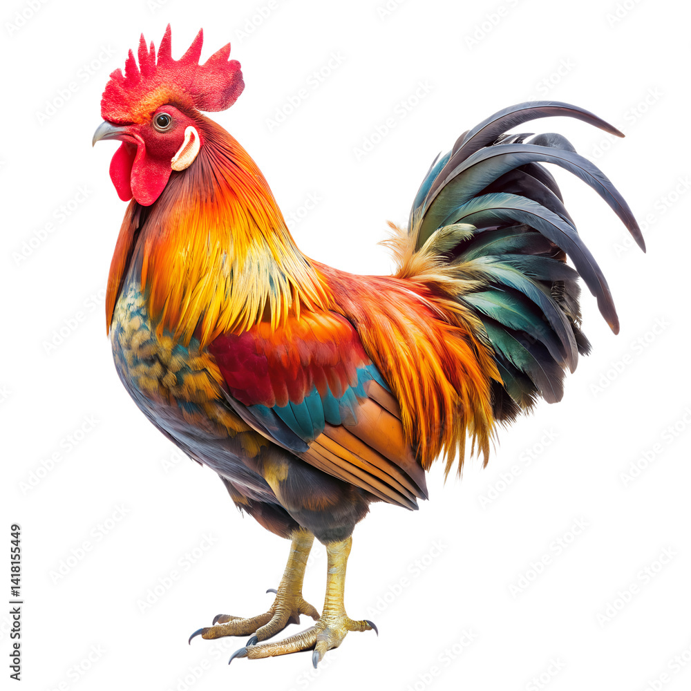 rooster isolated on background rooster isolated on background