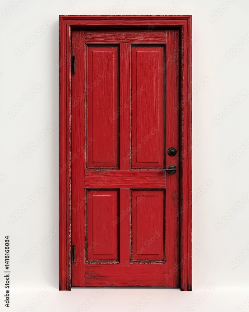 Rustic Red Door, Interior Design , Woodwork Rustic Red Door, Interior Design , Woodwork