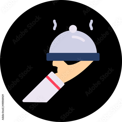 Serve single icon vector illustration