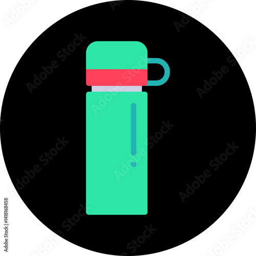 Thermos single icon vector illustration