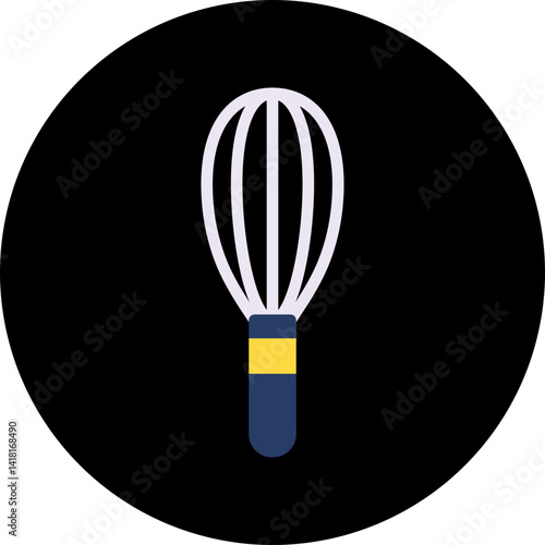 Whisk single icon vector illustration