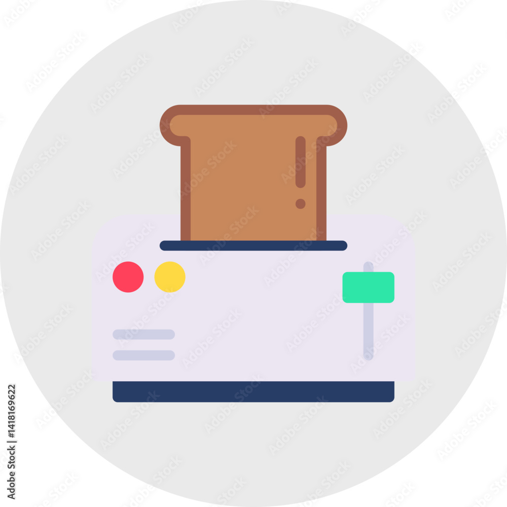 Toaster single icon vector illustration Toaster single icon vector illustration