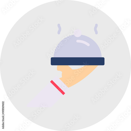 Serve single icon vector illustration