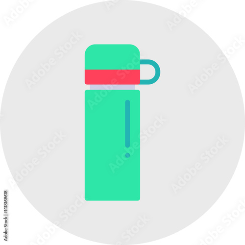 Thermos single icon vector illustration