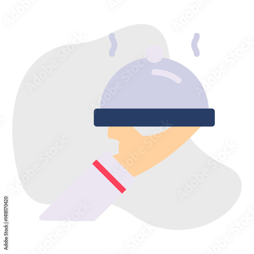 Serve single icon vector illustration