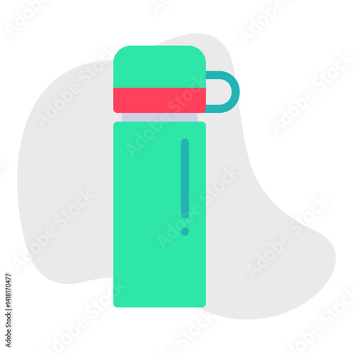 Thermos single icon vector illustration