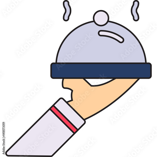 Serve single icon vector illustration