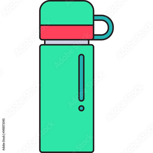 Thermos single icon vector illustration