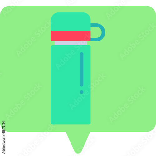 Thermos single icon vector illustration