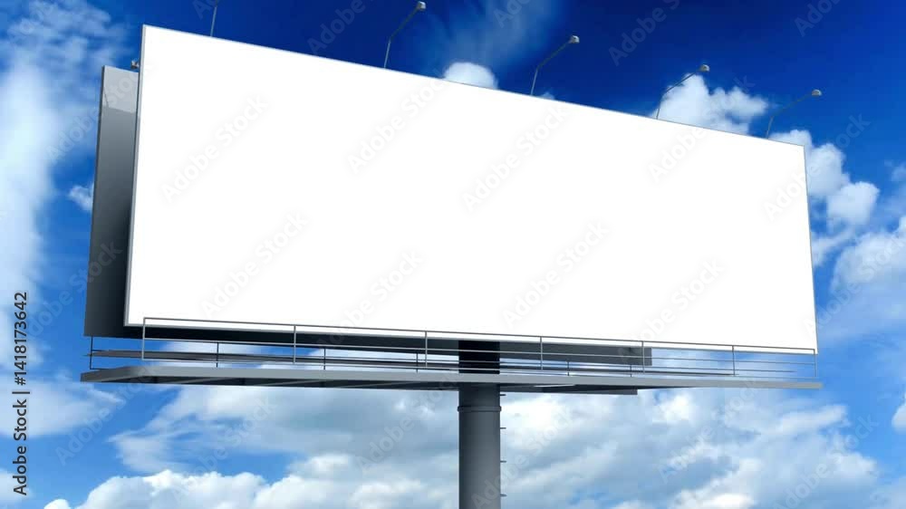 blank billboard against blue sky blank billboard against blue sky