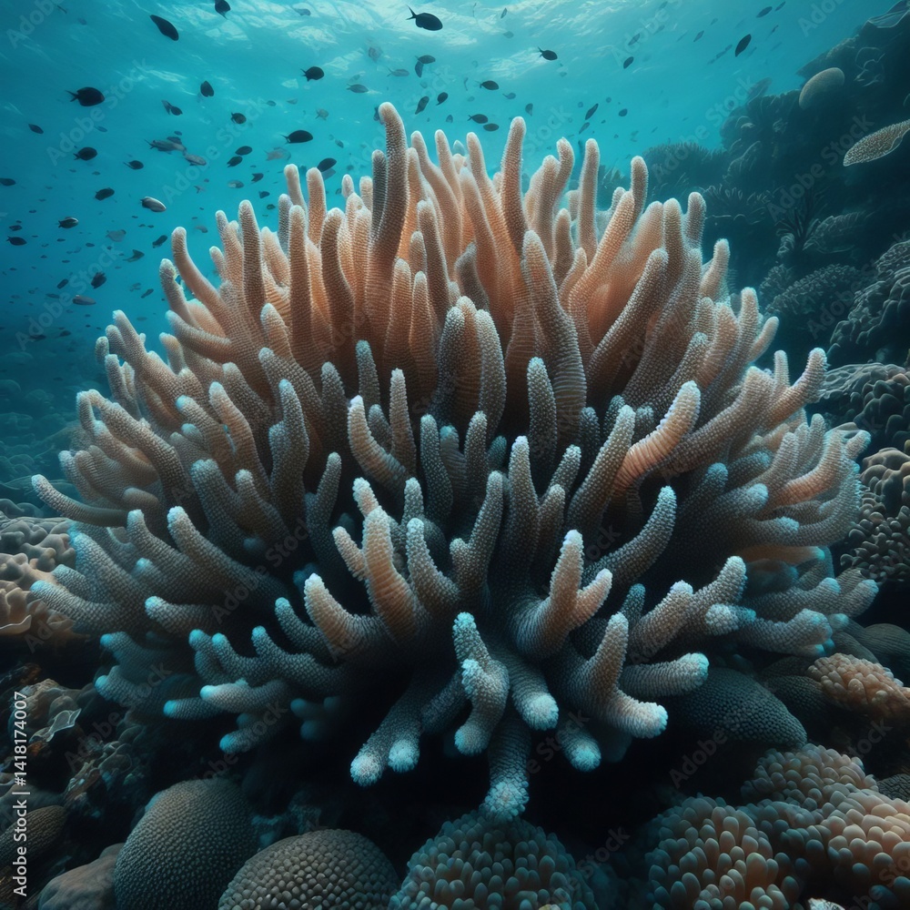 Fototapeta premium Finger small fish and invertebrates