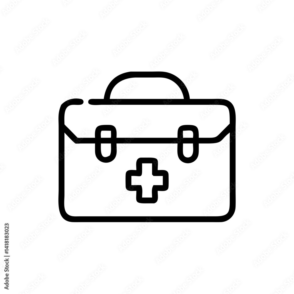 Icon of a doctorchest / first aid kit Icon of a doctorchest / first aid kit