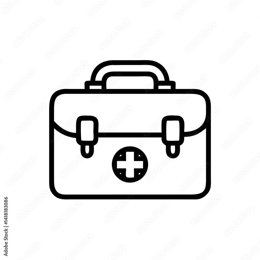 Icon of a doctorchest / first aid kit Icon of a doctorchest / first aid kit