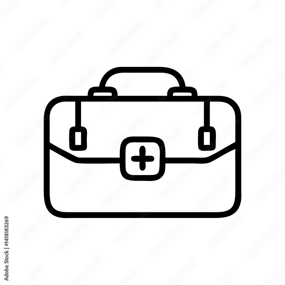 Icon of a doctorchest / first aid kit Icon of a doctorchest / first aid kit