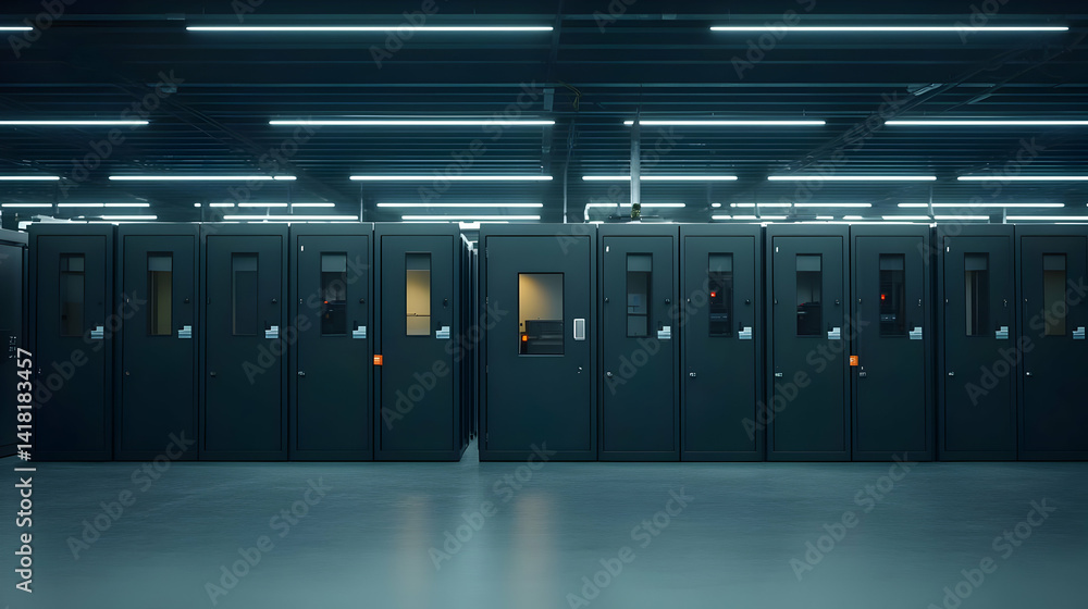 Dark Industrial 3D Printing Manufacturing Facility Dark Industrial 3D Printing Manufacturing Facility