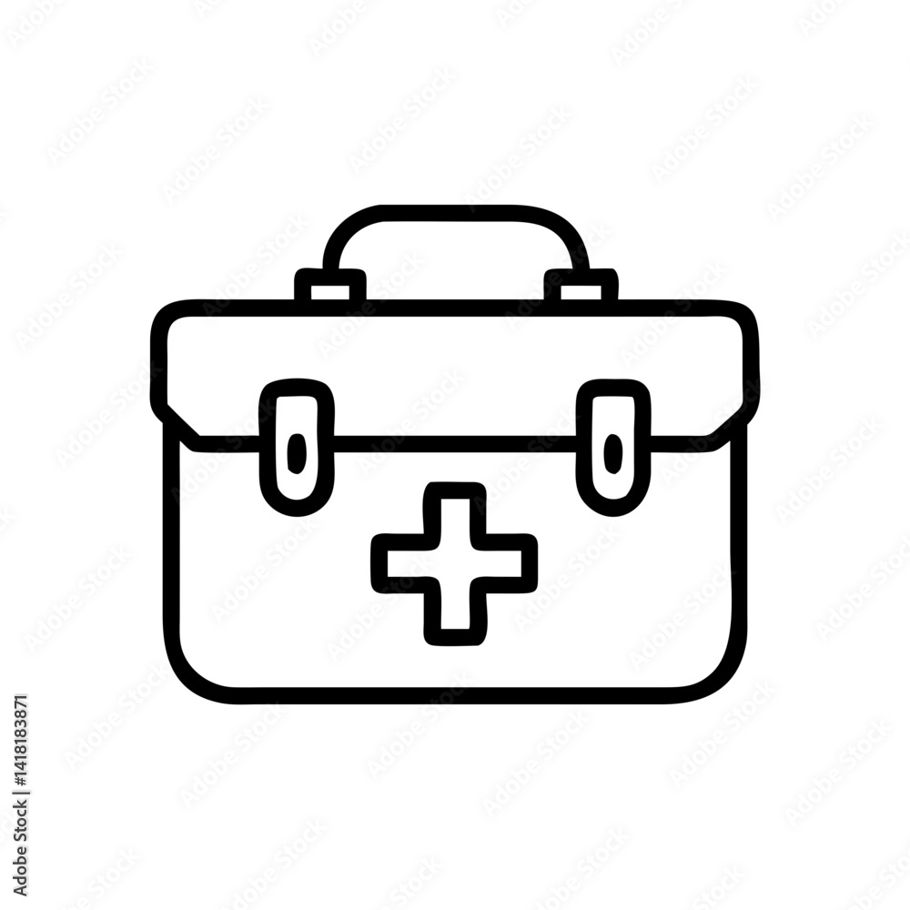 Icon of a doctorchest / first aid kit Icon of a doctorchest / first aid kit
