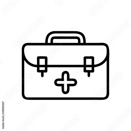 Icon of a doctorchest / first aid kit