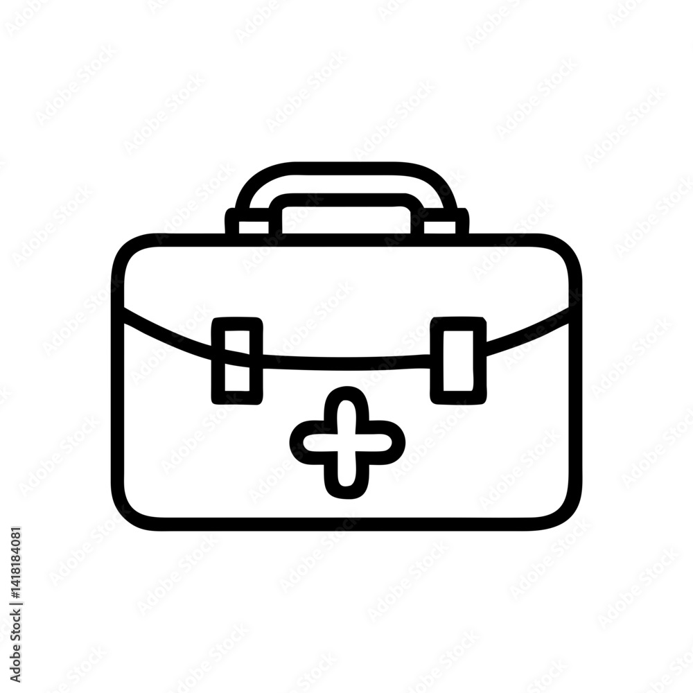 Icon of a doctorchest / first aid kit Icon of a doctorchest / first aid kit
