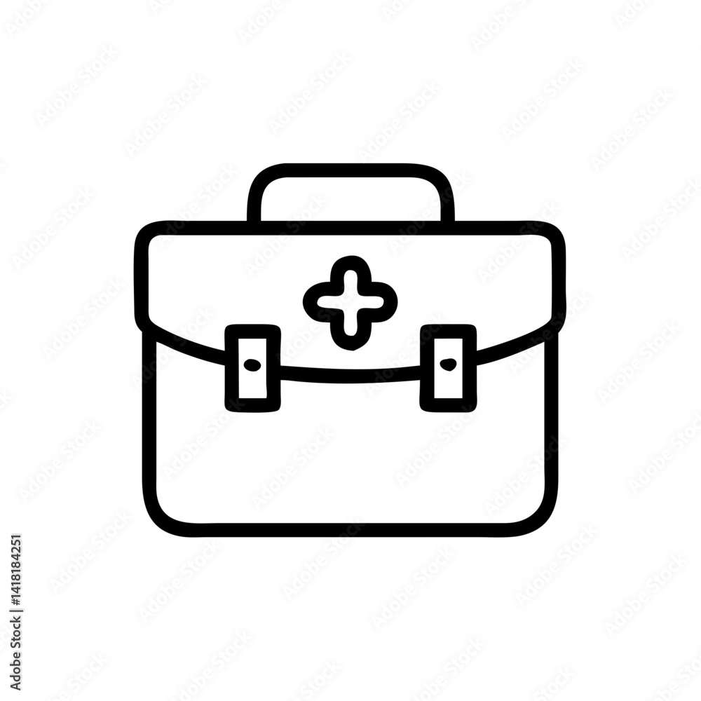 Icon of a doctorchest / first aid kit Icon of a doctorchest / first aid kit