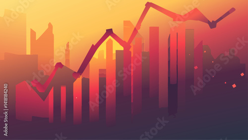 Economic Downturn and Recession Concept