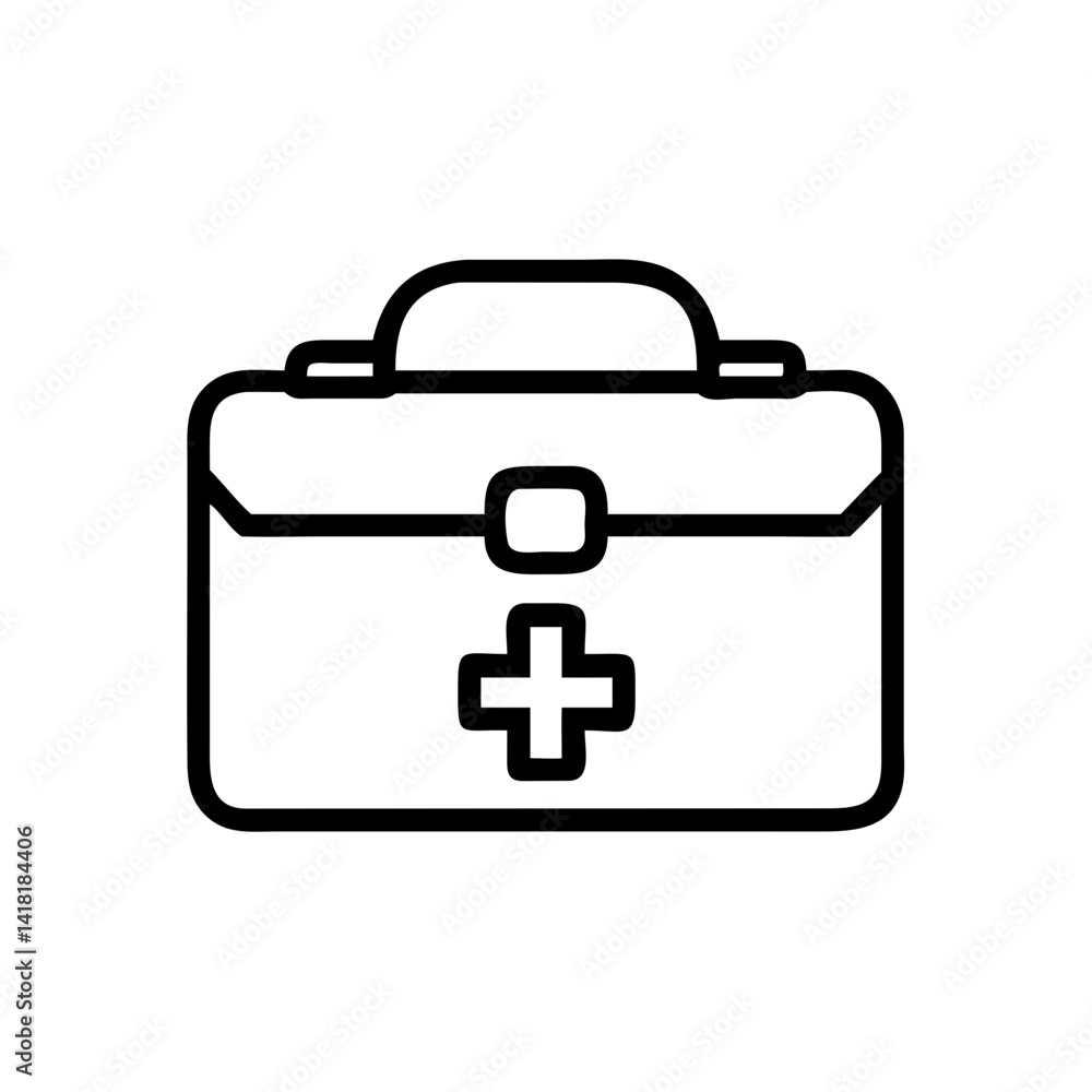 Icon of a doctorchest / first aid kit Icon of a doctorchest / first aid kit