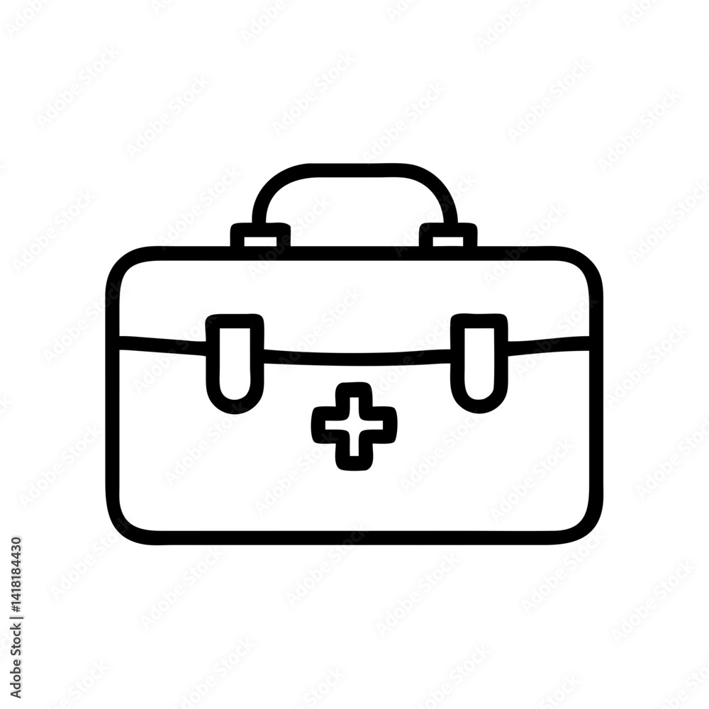 Icon of a doctorchest / first aid kit Icon of a doctorchest / first aid kit