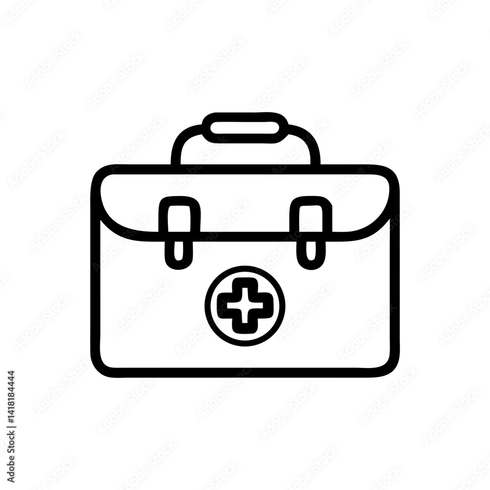 Icon of a doctorchest / first aid kit Icon of a doctorchest / first aid kit