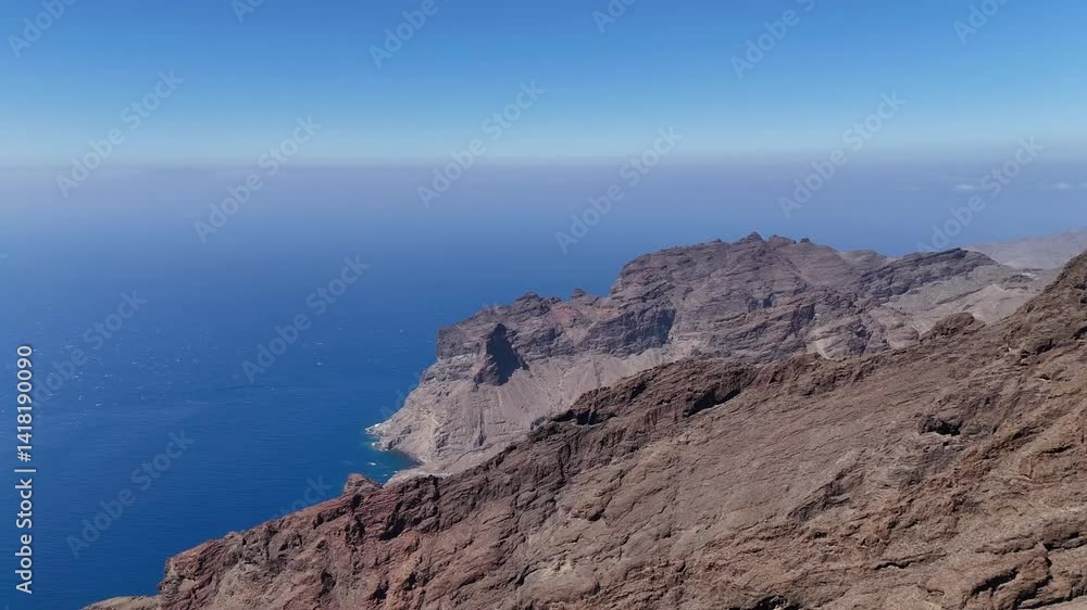 stunning coastal view on La Gomera island with the Atlantic Ocean stunning coastal view on La Gomera island with the Atlantic Ocean