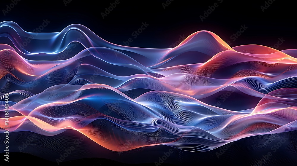 Fototapeta premium a colorful wave of light