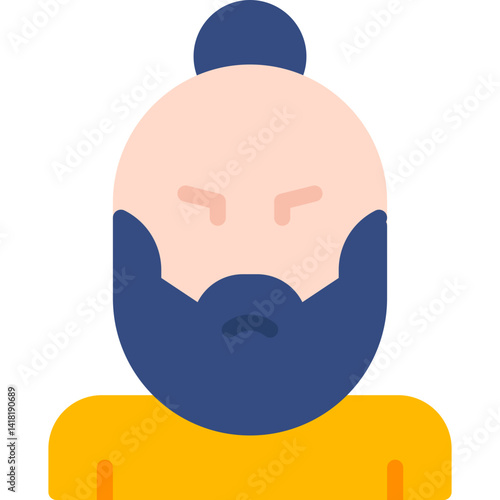 Hipster Style II single vector icon illustration