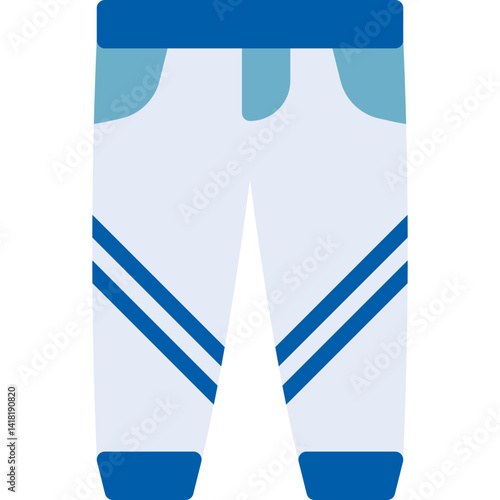 Trousers single vector icon illustration