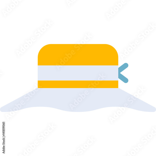 Women's Hat single vector icon illustration