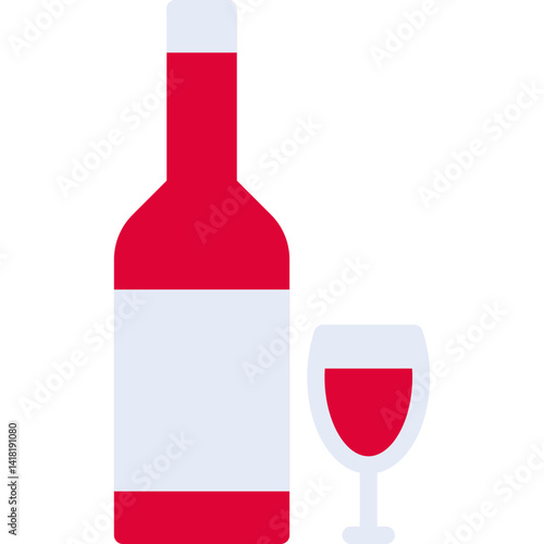 Alcohol single vector icon illustration