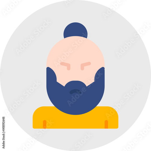 Hipster Style II single vector icon illustration