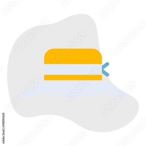Women's Hat single vector icon illustration